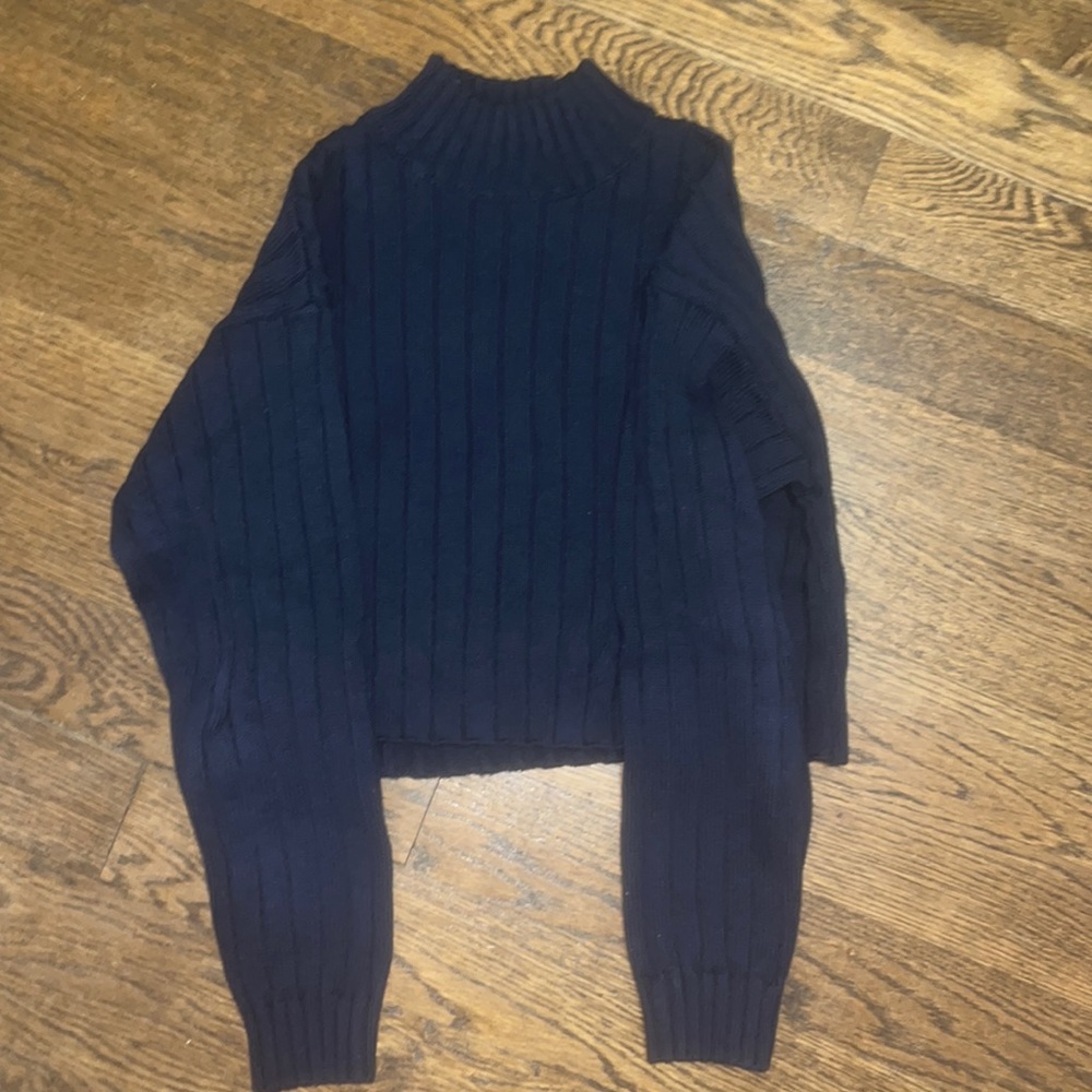Blue navy cropped Pacsun Sweater